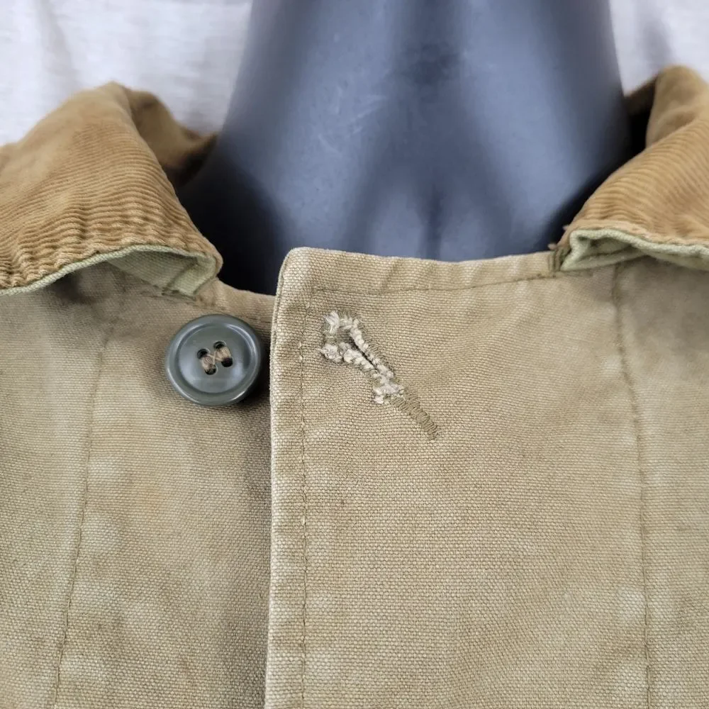 Vintage Hunting Work Barn Chore Field Jacket Canvas Duck Cloth Coat